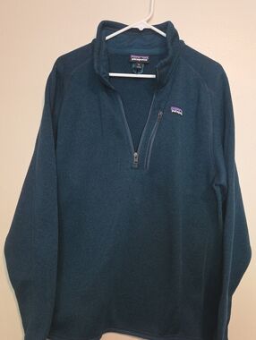 Patagonia Men’s Deep Teal Half-Zip Fleece Pullover
